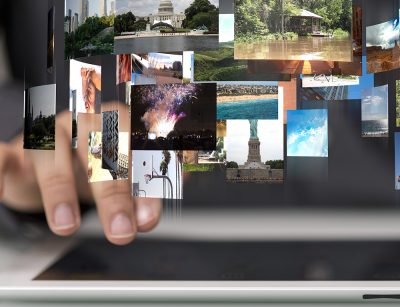 iPad with images